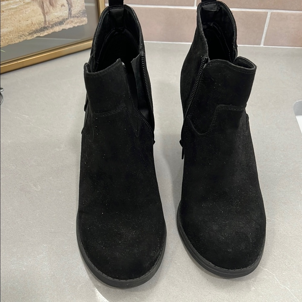 Black Suede Ankle Boots